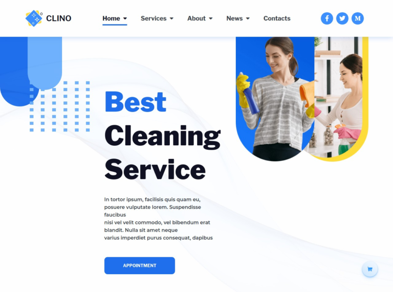 cleaning services web service