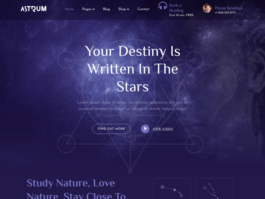 Astrology website creation