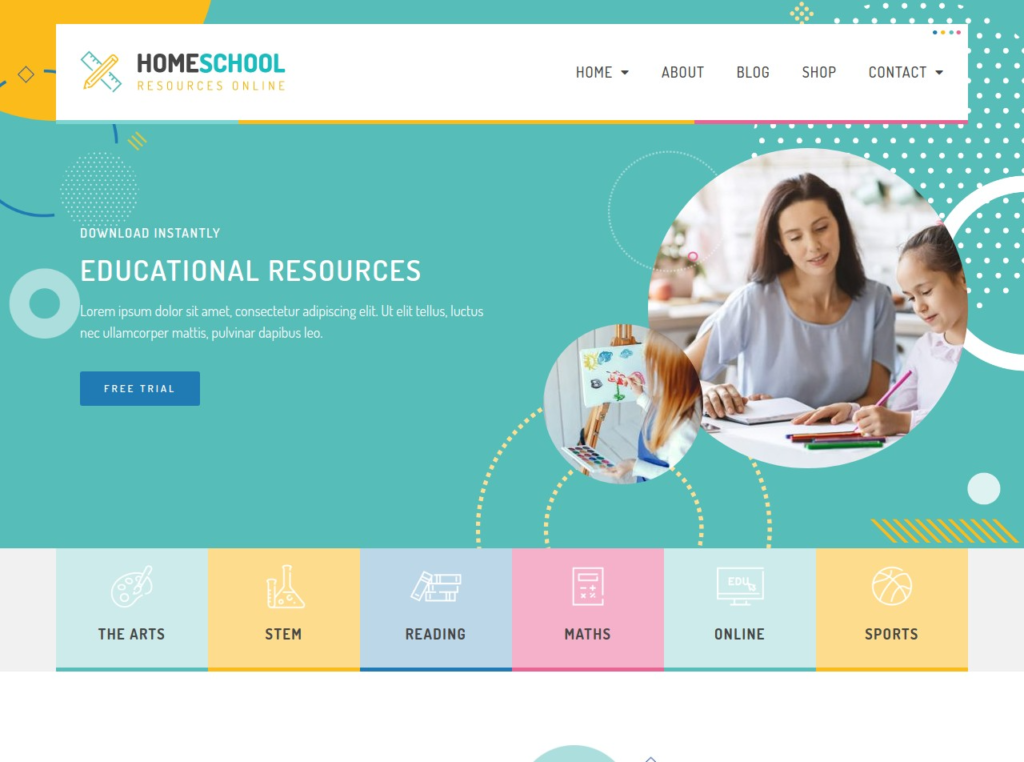 Homeschool web development
