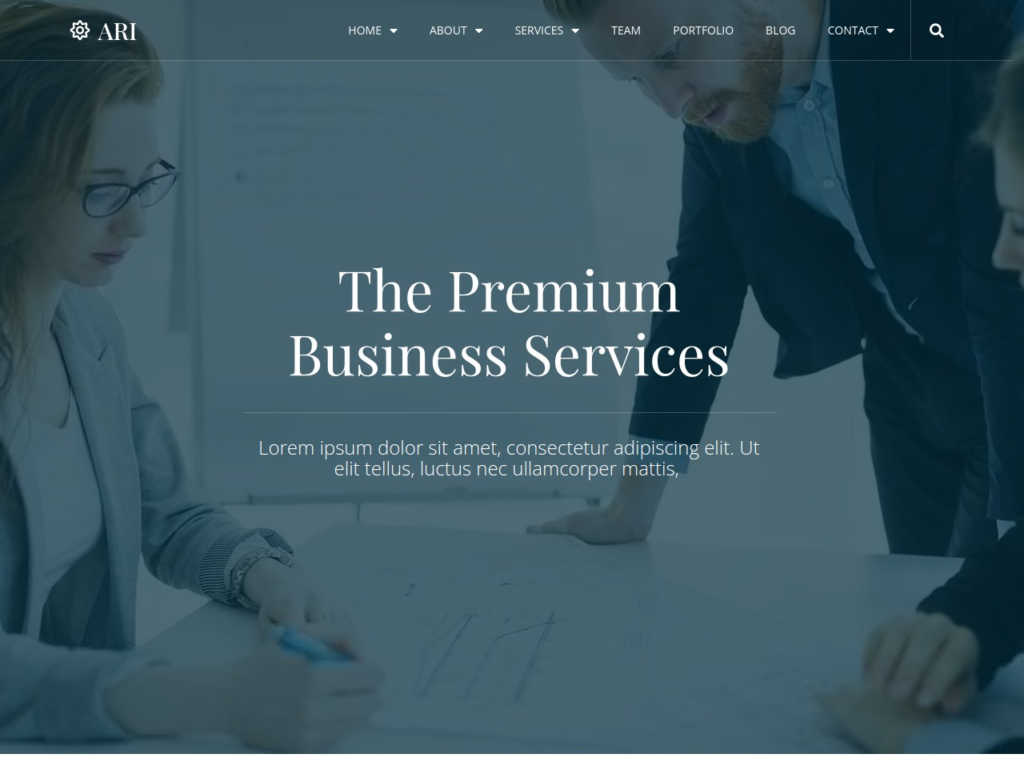 Website for businesses and companies