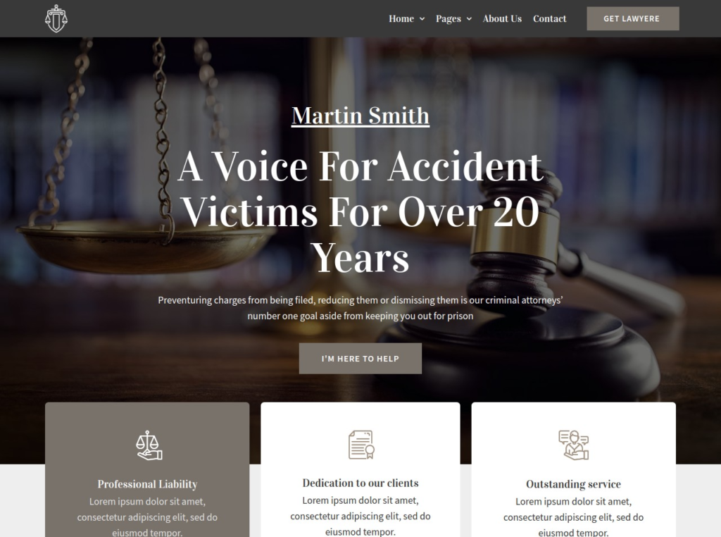 Lawyer website 1