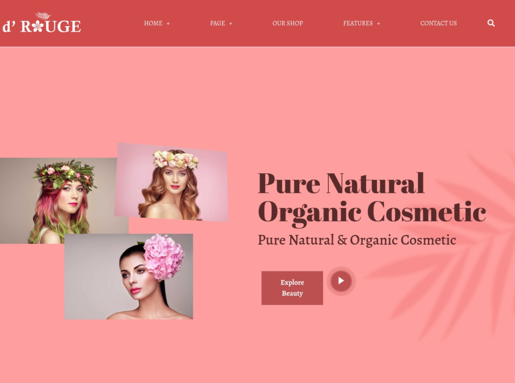 creation of a makeup website
