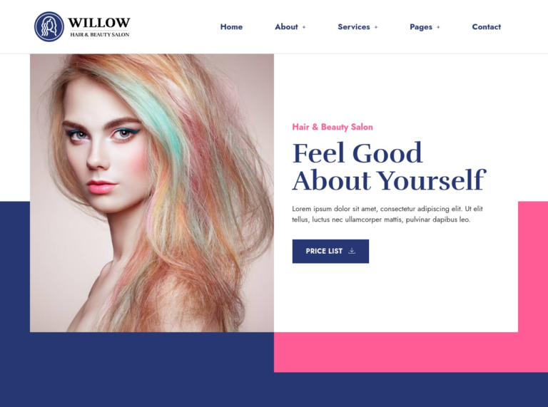 Professional makeup website