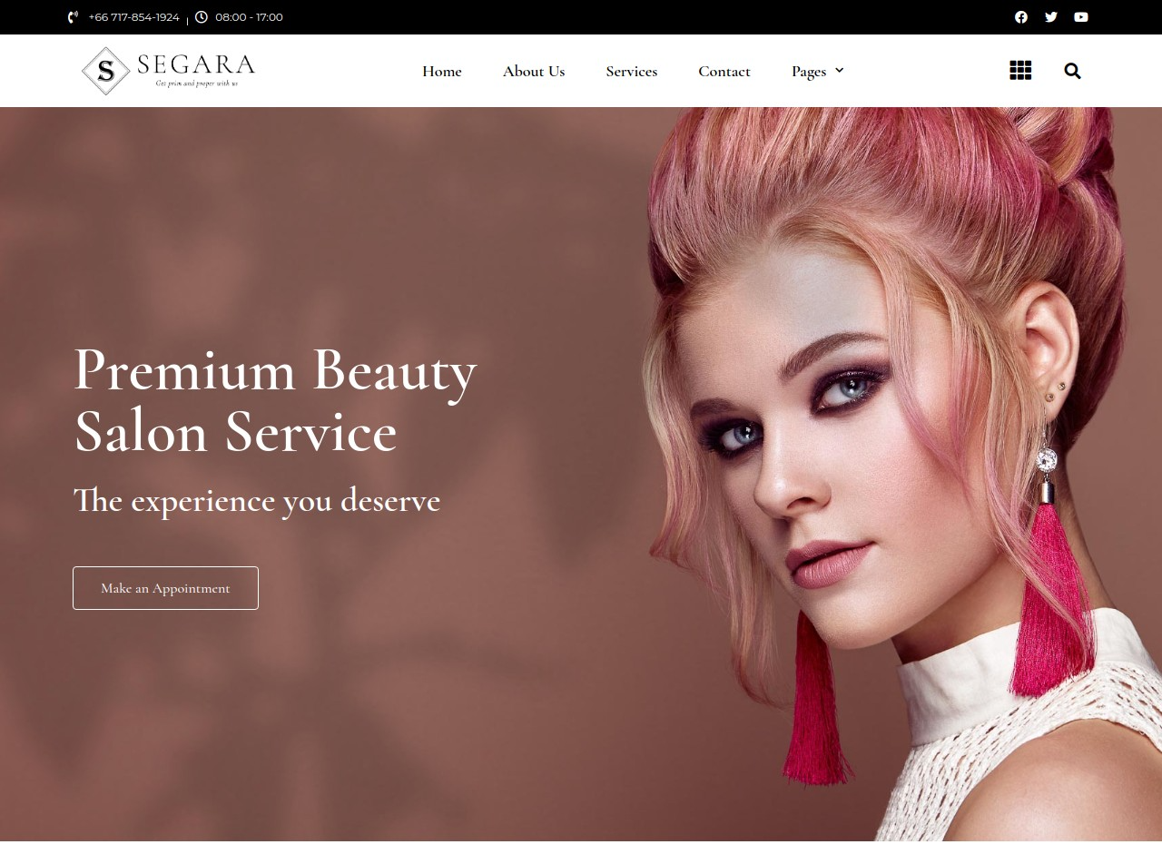 creation of a makeup website