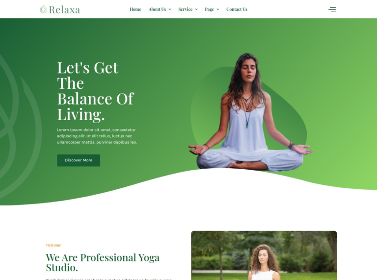yoga web creation service