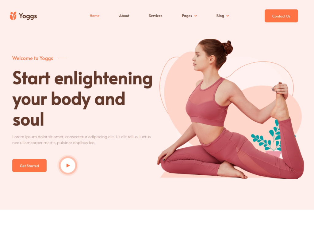Yoga website creation