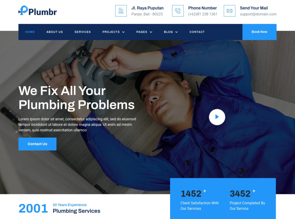 plumber web page service